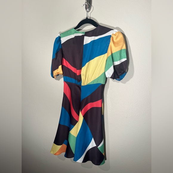 $265 MRSP | STAUD - Mini Milla Dress | Marble Wave | NWT | 00 - Picture 12 of 16